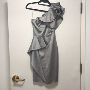 Karen Millen Satin One Shoulder Dress